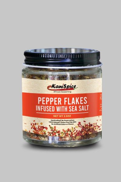 Pepper Flakes Infused With Sea Salt